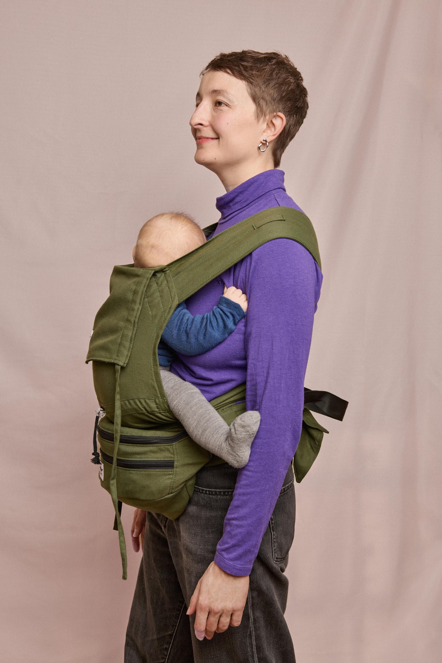Half Buckle Baby Carrier Forest