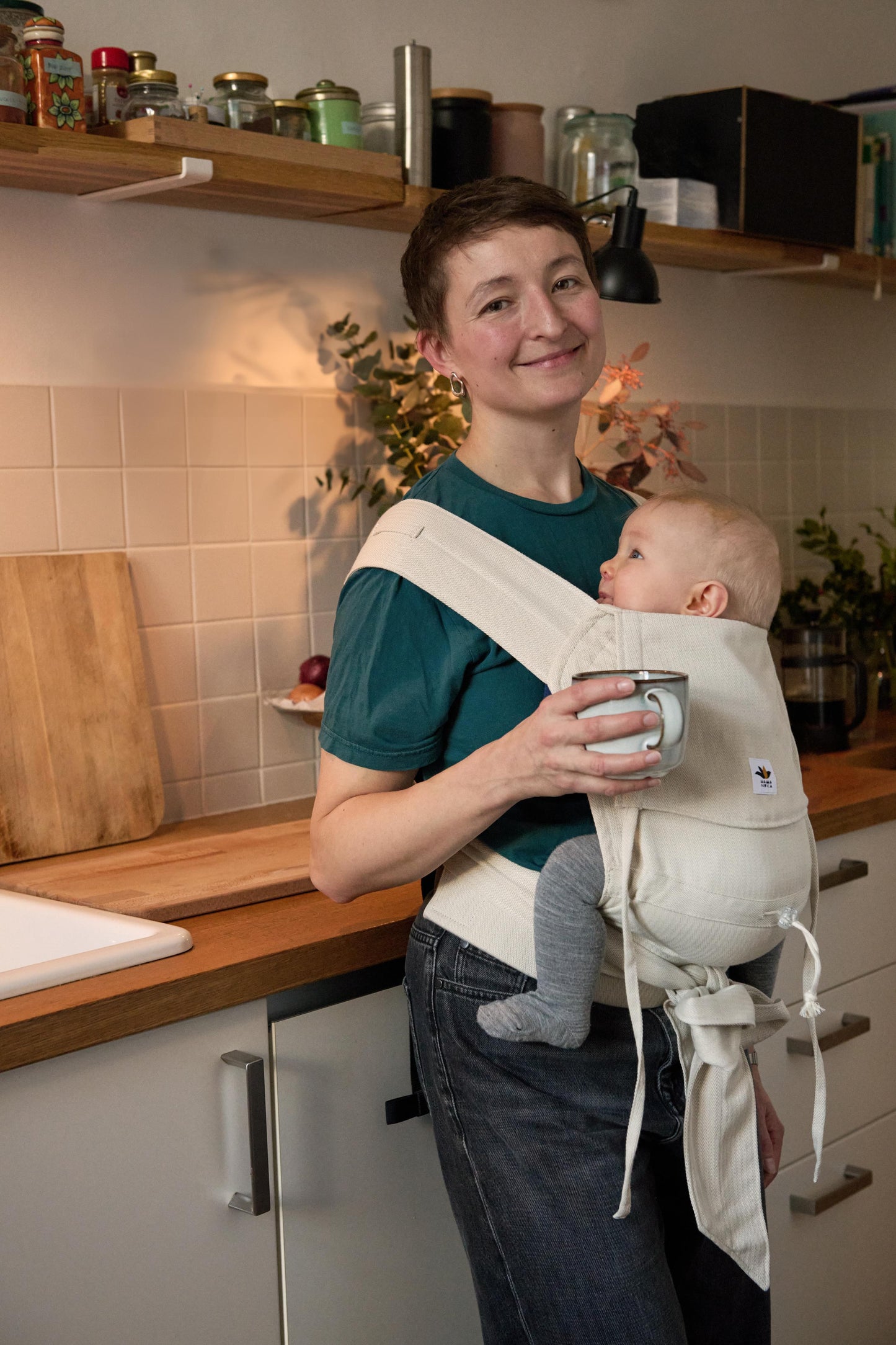 Porte-bébé demi-boucle Boho