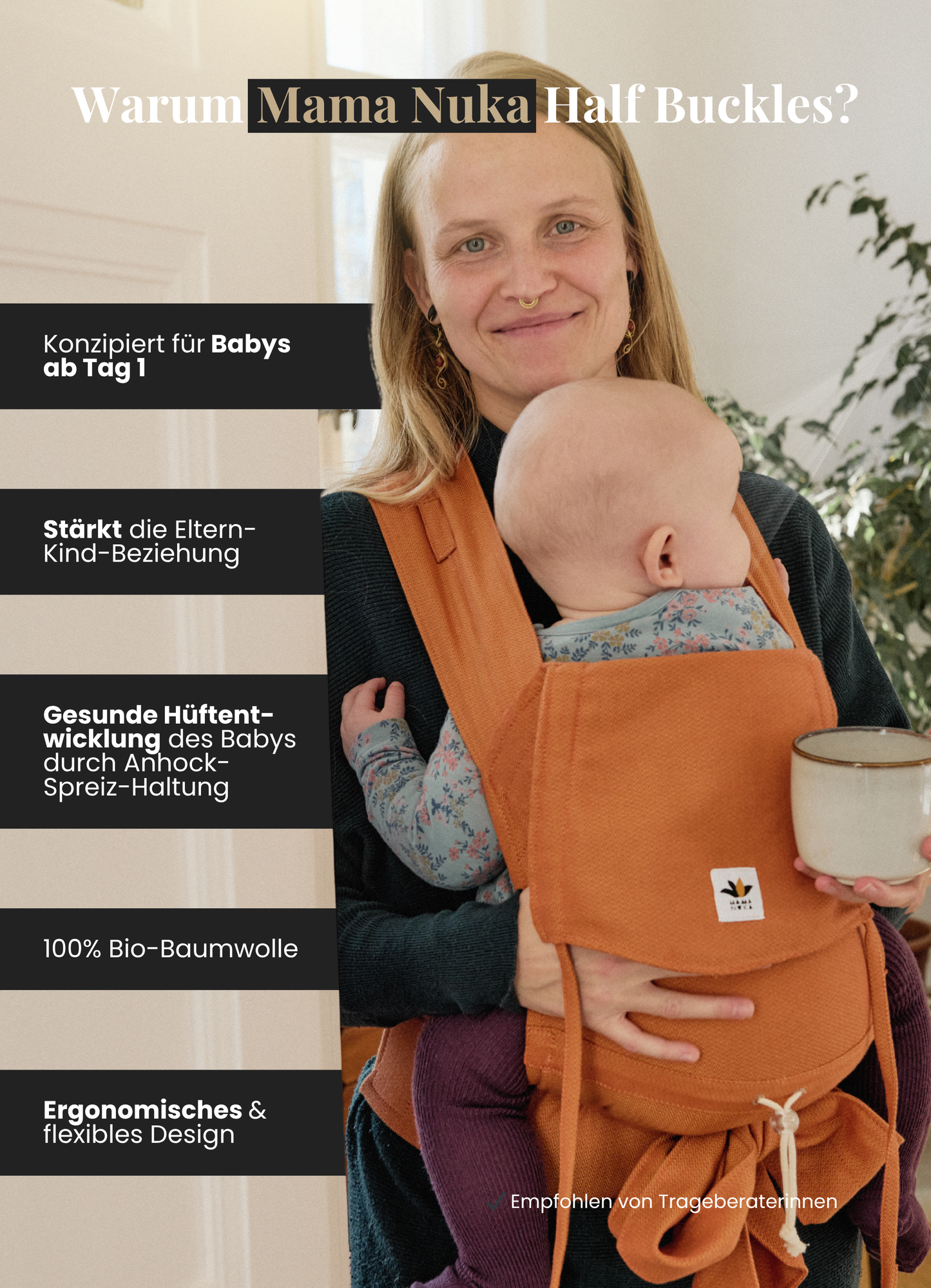 Babytrage Half Buckle Karma – Mama Nuka