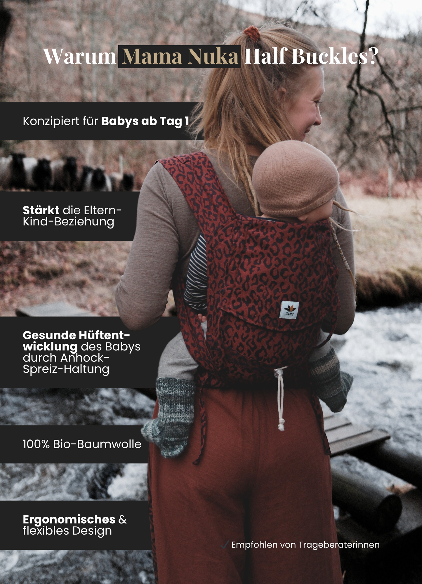 Babytrage Half Buckle Leo – Mama Nuka